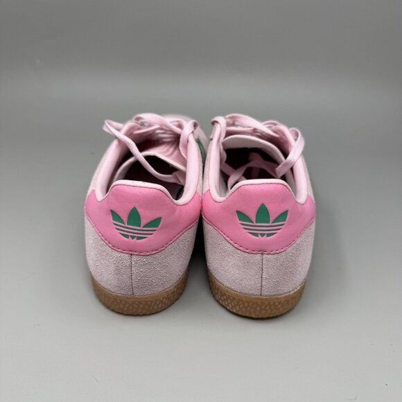 Adidas J "Clear Pink Court Green" Low Top Sneakers Kids 3.5 - Picture 6 of 9